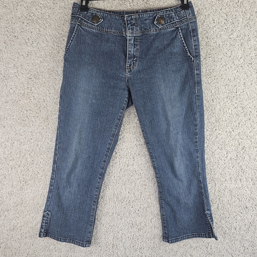 Levi Strauss Signature Denim Cropped Capris Jeans Misses Size 8 31x22.5